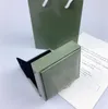 Hoge kwaliteit originele doos ketting doos groene vierbladige sluiting doos ketting cadeaupakket met certificaat hangbag