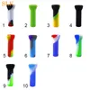 Excellent Silicone Rolling Tips Heady Filter Tips Cigarette Tobacco Dry herb Holder 10 Colors Mini Smoking Pipes Hand pipe steamroller