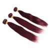 Colore di alta qualità 27 ROSSO 33 99j trama dei capelli umani capelli remy vergini malesi 50g 5 pezzi / lotto