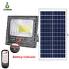 Upgraded Solar Flood lights 100W 200W 300W Spot light Waterproof Aluminum Garden Street Outdoor LED Wall Lamp with remote controller