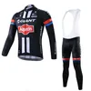 Giant Team Cykel Långärmade Jersey Bib Byxor Set 2021 Mens Kläder Toppar Utomhus Sportkläder U122001