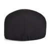 Cotton Men Women Black Flat Cap Driver Retro Vintage Soft Boina Casual Baker Sboy Caps Cabbie Hat 312