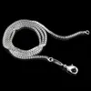 plating 925 Sterling Silver Necklace Chain Women Wedding Jewelry 1.4MM/2MM Box Chain Necklace New Arrive Hot Fashion Jewelry