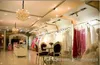 Glänzendes Roségold-Spitze-Meerjungfrau-Abschlussballkleid, Stehkragen, lange Ärmel, Applikationen, Dubai-Abendkleider, bodenlang, Kleid für die Brautmutter 3190