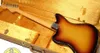 Super Rare Masterbuilt 58 Jazzmaster Relic av John English Sunburst Electric Guitar Anodised Gold Pick Guard något Slim CSHAP8564799