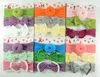 Девушки узел мяч повязки малыша бантик Bow Baby Turban 3PCS / Card Младенческие эластичные волосы набор дети аксессуары для волос 20 цветов