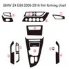 Pour BMW Z4 E89 2009-2016 panneau de commande central intérieur poignée de porte 3D/5D autocollants en Fiber de carbone décalcomanies accessoire de style de voiture