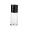 30 ml 1 oz 50 ml Rollo de cristal transparente en botella Botellas de perfume de aceite esencial Dispensador de viaje Bola de rodillo grande PP Cap
