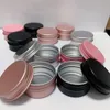 100 x 30 g rose goud schroefdraad aluminium zalf jar 30 ml cosmetische make-up lippenstift lip balsem concealer hervulbare metalen tin pot