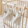 Bedding Accessories Diaper Crib Organizer Wipes Toys Teethers Linen Hanging Storage Bag Pacifiers Baby Bed Double Pockets8914520