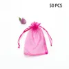 Gift Wrap Organizer Candy Storage Organza Festival Wedding Easy Closure Drawstring High Density Portable Jewelry Pouch Bag Party1