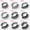 3D lösögonfransar Faux Mink Hår Ögonfransförlängning fransar Silk Protein Lash 81 stil Handgjorda för kvinnor