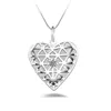 925 sterling silver Photo Heart Love Hollow Lockets Necklace CZ Diamond Essential Oils Diffuser Locket snake chain For women Fashion Jewelry