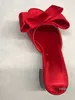 2021-Kelebek-Düğüm Terlik Kadın Moda Tasarım Katır Ayakkabı Yaz Riband Yay Düğüm Slaytlar Flip Flop