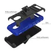 3-i-1 med Kickstand Swivel Belt Clip Case Cover ShockoProof PC + Silikon Skyddskal för Samsung Galaxy J2 Core S8 Active S7 Active