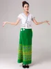 la ropa tradicional de Tailandia Mujeres festival de la etapa del vestido del desgaste del funcionamiento de Asia estilo étnico baile ropa traje oriental