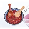 Short Kitchen Cooking Wooden Children Spoon Mini Cooking Smooth Meal Jam Utensils Kitchenware Supply Tableware Tool