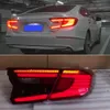 1Set bakljus för Honda Accord 10 2018 2019 bakljus bakre dimlamp + bromsljus + omvänd ljus + dynamisk signal