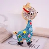 Fashion-R Keychain Enamel Alloy Rhinestone Crystal Oil Drop Cute Animal Pendant Lobster Clasp Bil Nyckel Kedjor Mode Keys Ring Handväska