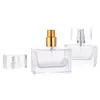 Bouteille de parfum en spray de 30ml, contenant cosmétique vide rechargeable pour voyage avec atomiseur argent et or, prix de gros