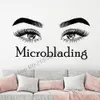 New Design Big Eyes Eyelashes Makeup Quote Wall Stickers Lashes Decor Beauty Salon Wall Art Custom Name Murals Decal7929883