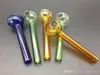 7 cm mini Great Pyrex Tjock Glas Oljebrännare Glas Olje Tube Burning Pipe somking pipes vattenpipor gratis frakt