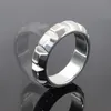 Male stainless steel penis lock cock ring exercise erection delay time extend testicles sex toy metal scrotum ring pendant ball stretchers