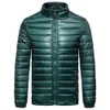 2018 Winter Mannen Ultralight Down Jacket 90% White Duck Down Jassen Dikke Warm Slim Parkas Hombre Mannelijke Portable Uitloper Kleding