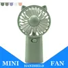 Mini Handheld bonito Cat forma de ouvido Ventilador Portátil usb mesa recarregável ventilador do radiador elétrico forte fluxo de ar com 3 ventilador de ajuste Para O Escritório Ao Ar Livre