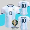 Argentina Copa América de 2019 Soccer Jersey Início Azul Branco da camisa do futebol Messi Dybala Futebol uniformes Mais 10pcs frete grátis DHL