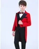 Handsome Double-Breasted Peak Lapel Kid Complete Designer Handsome Boy Wedding Suit Boys Attire Custom-made (Jacket+Pants+Tie) A58