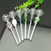 Glass Pipes Smoking Manufacture Hand-blown hookah Hot selling color skull pot in Europe and America