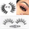 Mink rzęsy Naturalne Długie 3d Norek Fałszywe Rzęsy 3D Mink Lashes Hand Madeup Makeup False Lashes Extension Narzędzia 12 Styl