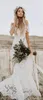 New Sexy Boho Mermaid Wedding Dresses Cheap Country Off Shoulder Full Lace Backless Beach Sweep Train Plus Size Custom Formal Bridal Gowns