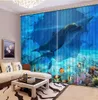 リビングルームのための3Dカーテンの風景Cortinas Para Sala de Luxo Rideaux Pour Le Sa​​lon de Luxe White Curtain