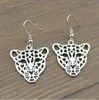 Nouveau 20 paires/lot mode fait à la main Simple conception léopard tête boucles d'oreilles bijoux cadeau pour les femmes livraison directe