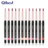 QIBEST New Lip Liner Pen 12 colori/set Waterproof Lipliner Makeup Waterproof Lip Liner Pencil