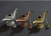 Inne sztuki i rzemiosło Magiczne Lampy Kadzidło Palnik Vintage Retro Herbata Pot Lampa Aroma Kamień Home Ornament Metal Craft