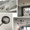 Moderne LED Pendant Light Nordic salle à manger Lampe Cuisine Chambre Suspendu Lampes Grand Luminaria Noir Or Blanc