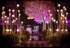 Design moderne mariage lumière route plomb passerelle plomb route LED lumières 5 pvc lampadaire toutes les décorations de passerelle de lumière de plomb de route incurvée