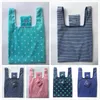 Foldable Shopping Bags Nylon Reusable Grocery Storage Bag Eco Friendly Shopping Bags Tote Bags W35*H55cm