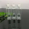 Tubo quadrado Mini garrafa de água de vidro Bongs de vidro Queimador de óleo Cachimbos de água de vidro Plataformas de petróleo Proibido fumar