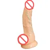 Flexibler männlicher Penis, realistischer Silikondildo mit Saugnapf, vibrierender großer Schwanz, Sexspielzeug für Frauen, weibliche Masturbatoren