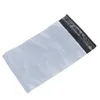 100 pcs/lot 17x26 + 4 cm sacs d'emballage de courrier en plastique blanc auto-adhésif emballage d'expédition Express Poly sac enveloppe d'expédition pochette d'emballage