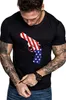 Wholesale Designer Mens Clothes Mens Summer Short Sleeve T Shirts Comfortable Mens Designer T Shirts Print American Flag Gun T Shirt