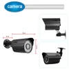 ANSPO 4CH AHD Home Security Kamerasystem Kit wasserdichtes Nachtsicht im Freien IR-CUT DVR CCTV Home Überwachung 720p Schwarz/Weiße Kamera