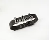 Bracelet de ceinture de montre en acier inoxydable Clear CZ Micro Pave BELIEVE Bracelet de connecteur de lettres pour les cadeaux de Noël BG220