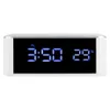 Mirror Digital Alarm Clock Thermometer LED Night Light with USB Cable