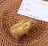 100 sztuk Golden Gold Lucky Elephant Place Placówka posiadacz Nazwa Numer Tabela Place Wedding Favor Prezent Unikalny Party Favors Sn2060