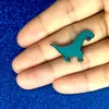 Tecknad emalj liten dinosaurie brosch stift lapel pin badge mode smycken för barn kvinnor will och sandy